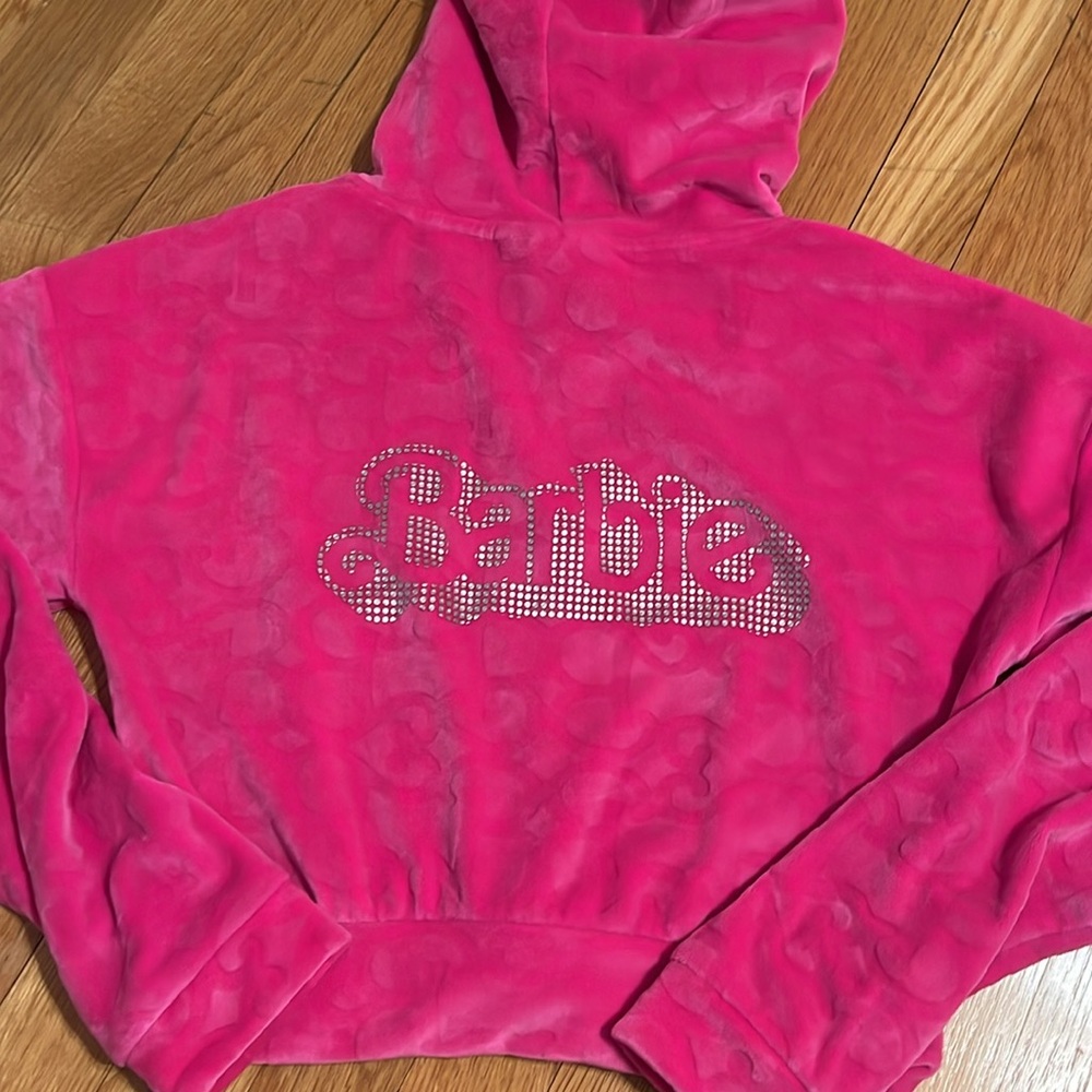 Cute Barbie zip up sweatshirt! 💗 Size XS